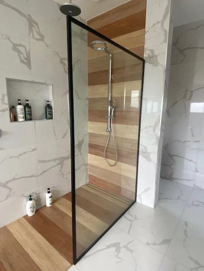 frameless glass showers